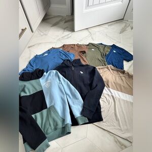 Abercrombie boys shirts and hoodie lot